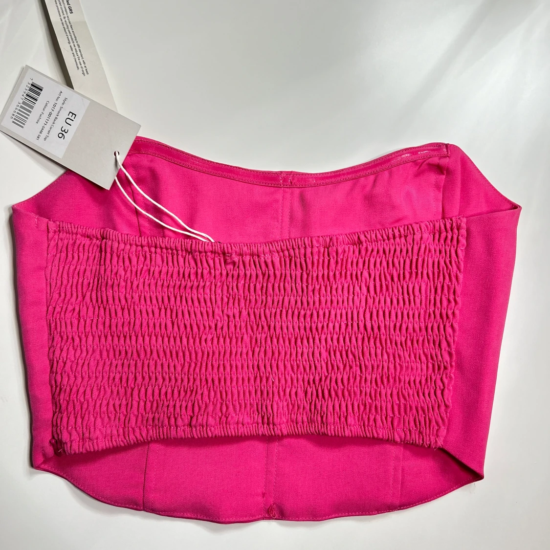 Recycled Korsett-topp med smock bak - 90