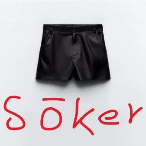 Skinnshorts från zara  - Söker ett oss sånna här skinn shorts eller liknande, storlek s/36💗