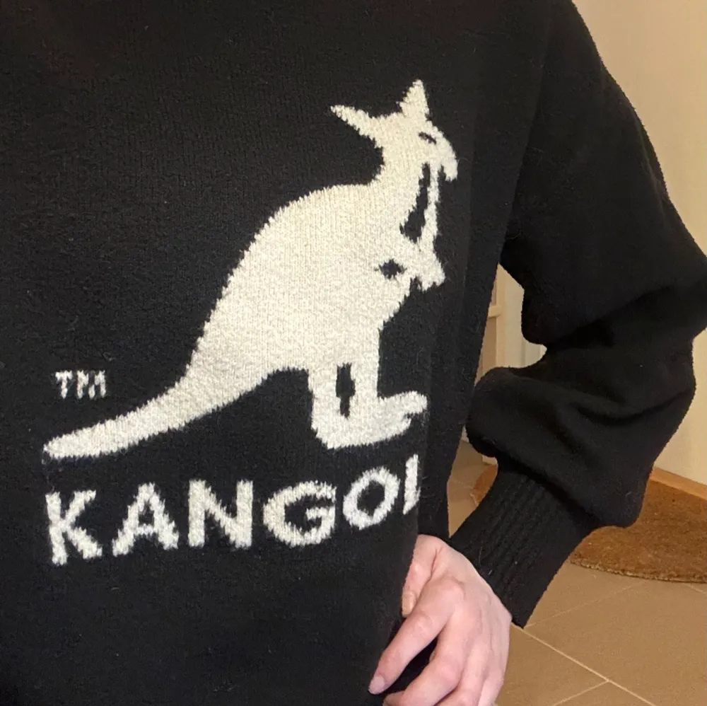 Stickad tröja med polo från kangols collab med hm storlek 36. Tröjor & Koftor.
