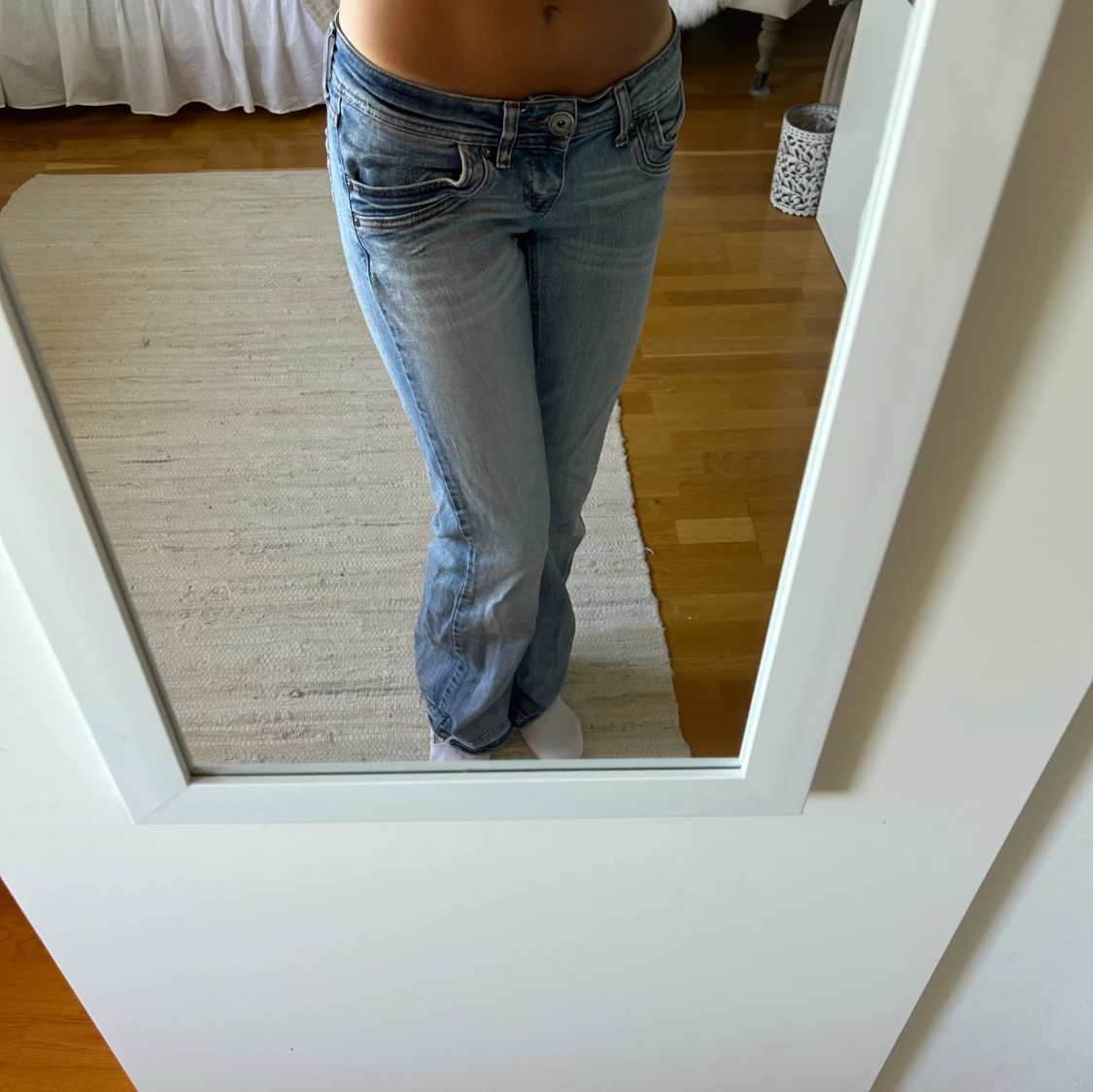 Lågmidjade jeans bootcut - 90