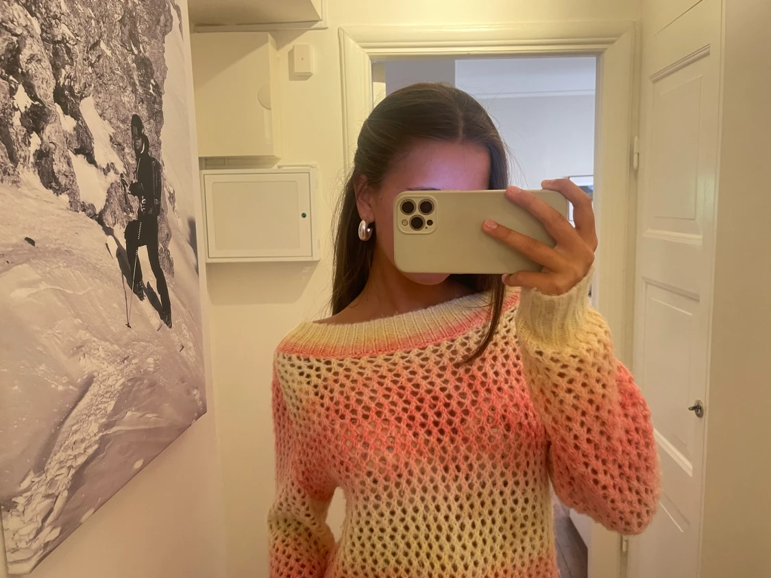 Sommrig stickad tröja 🌸🌸