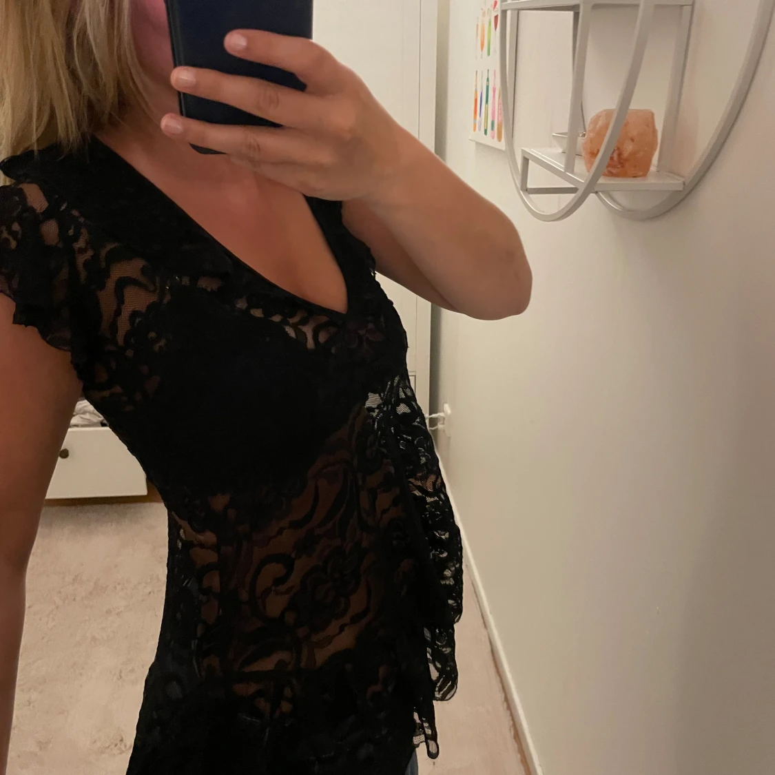 Kortärmad spetstopp - 90