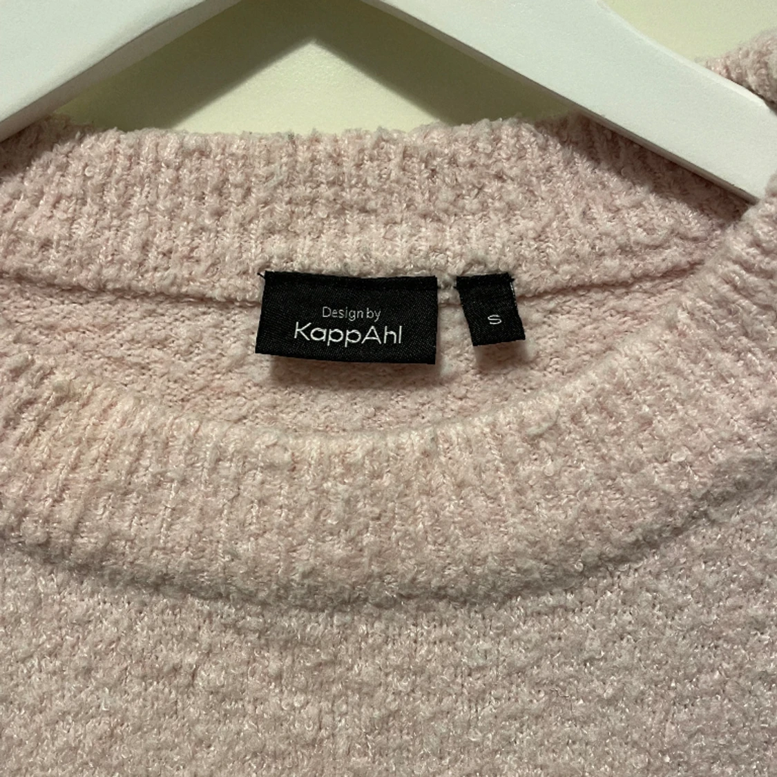 Ljusrosa stickad tröja - 91