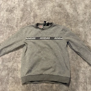 Adidas tröja - En skön sweatshirt från adidas. Säljer för den inte längre passar mig. Färgen är grå och den har varit använd ett fåtal gånger.  Storlek 160.  Priset går att diskutera och om du har mer frågor är det bara att skriva!