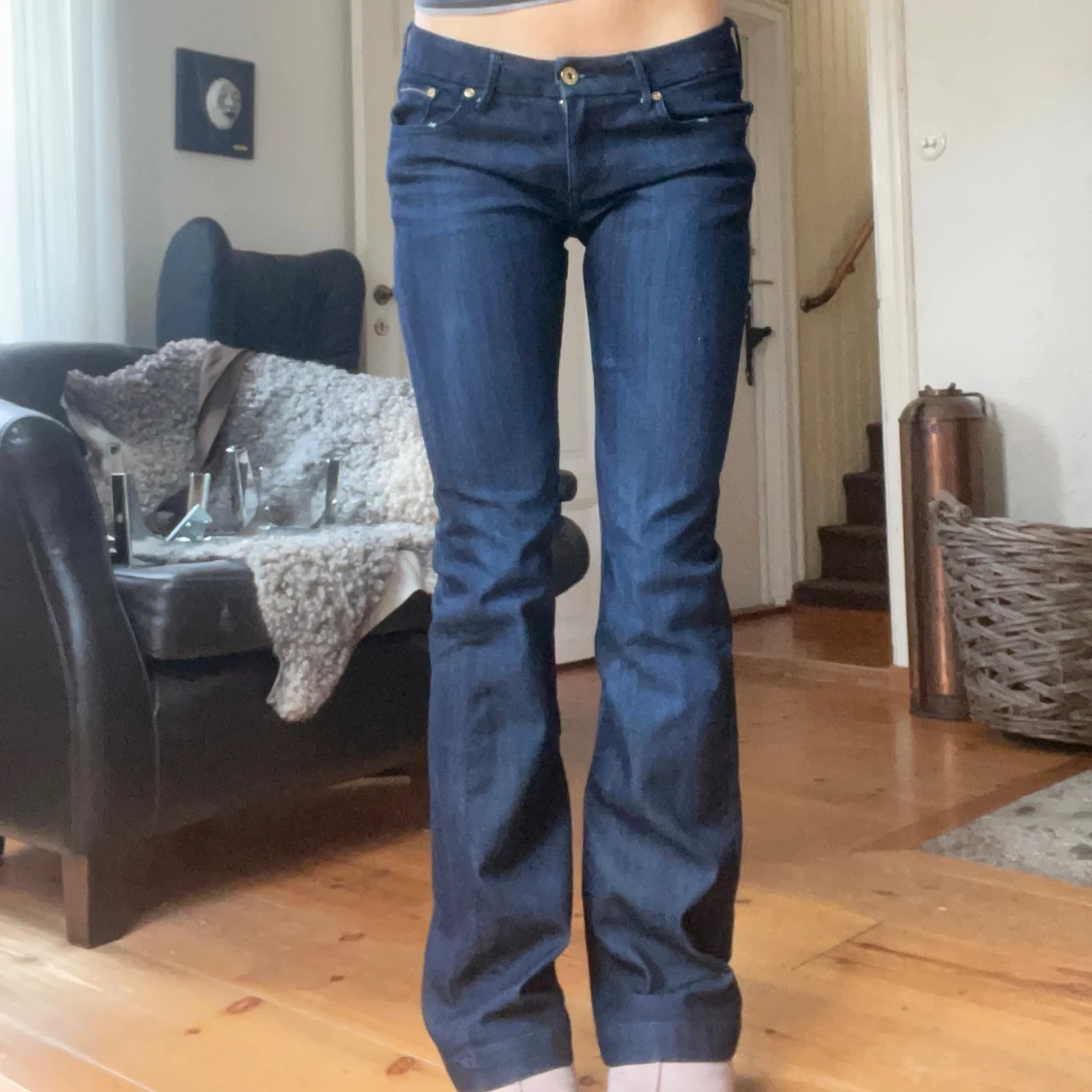 Low waist bootcut jeans