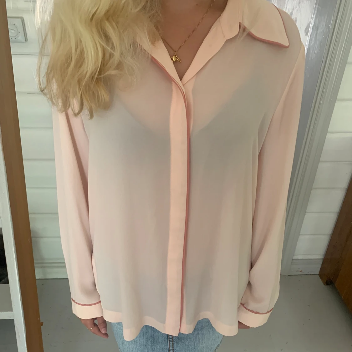 Viskos blus rosa - 90