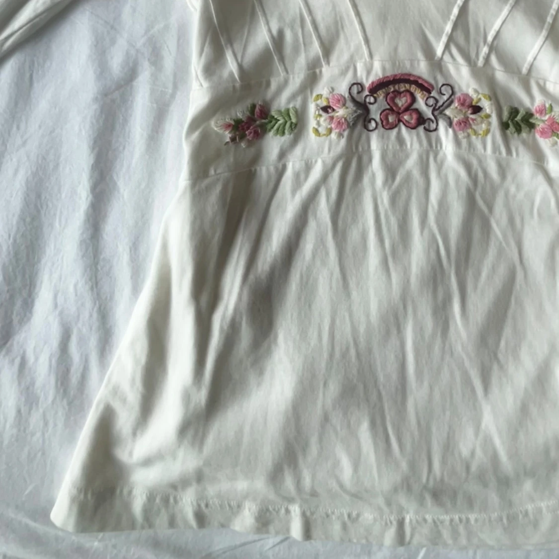 Långärmad tröja med broderier  - 91