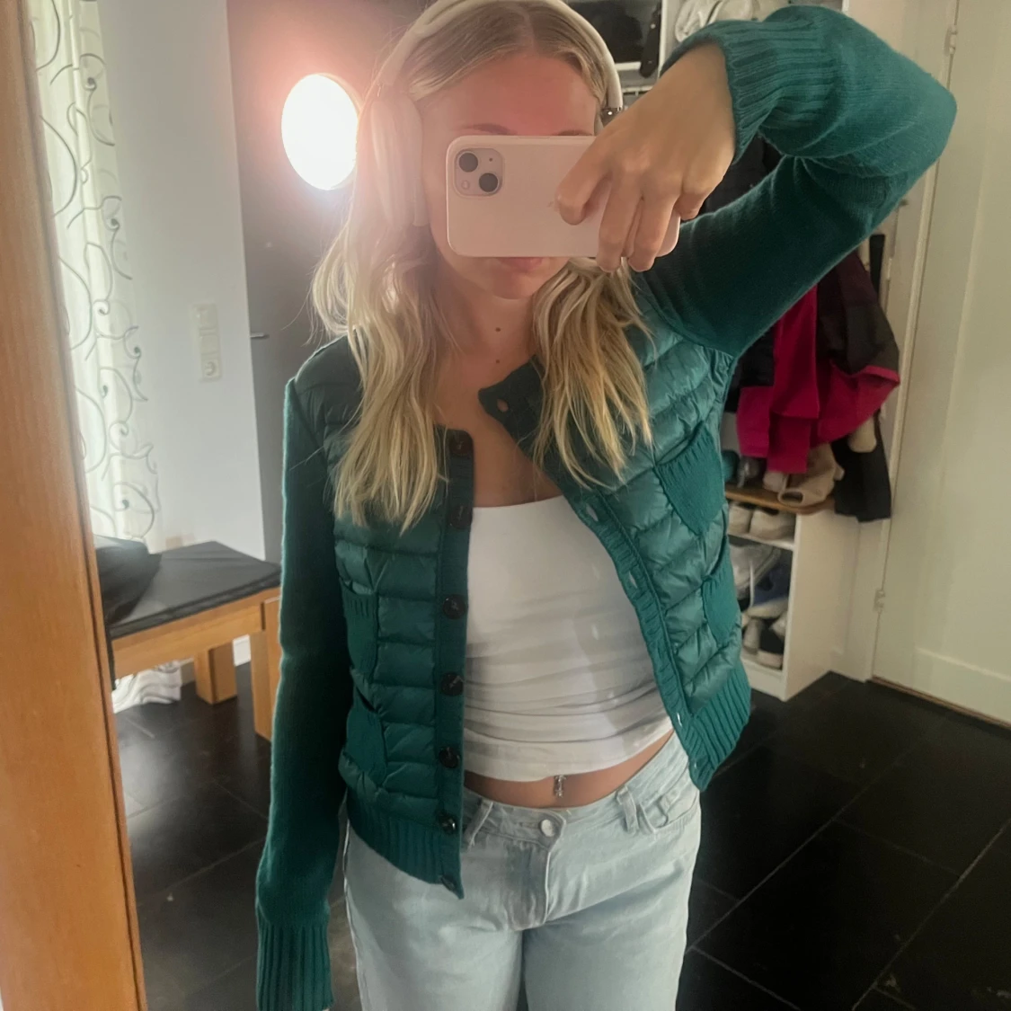 Grön stickad jacka från Moncler - 90