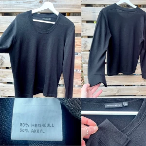 Härlig finstickad pullover i merinoull  - Super fin tröja i finstickad merinoull/akryl. Stl XL men i min mening mer M-L om man inte vill att den ska sitta tajt. Lite oversize M el tajtare L/Xl. Knappt använd.
