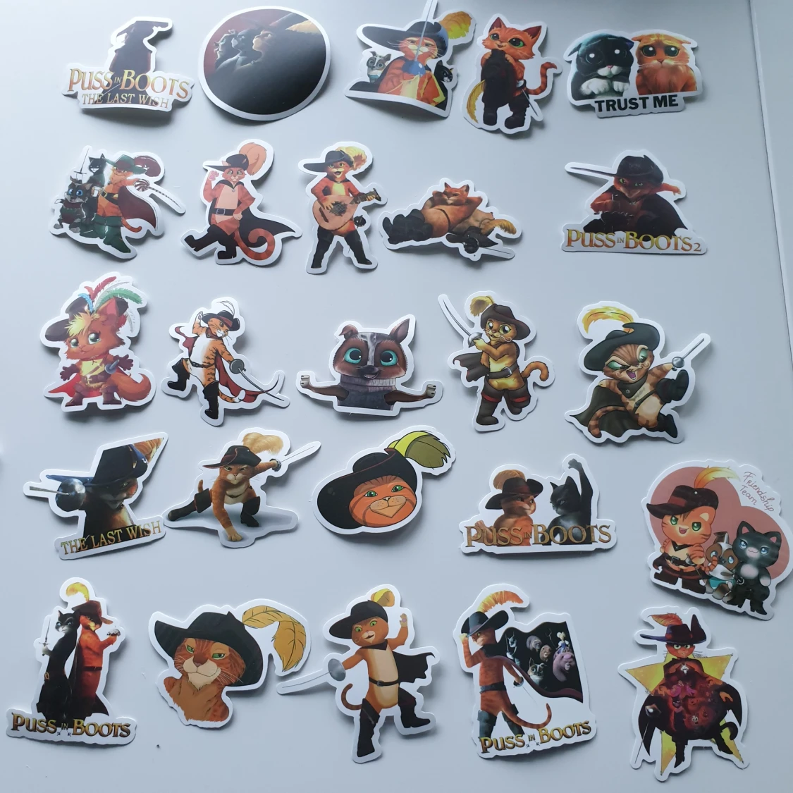 25st mästerkatten i stövlar klistermärken/stickers, pyssel  - 90