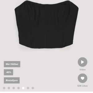 Svartkorsett - Svart korsett från nakd  Aldrig använd  Köparen står för frakten 