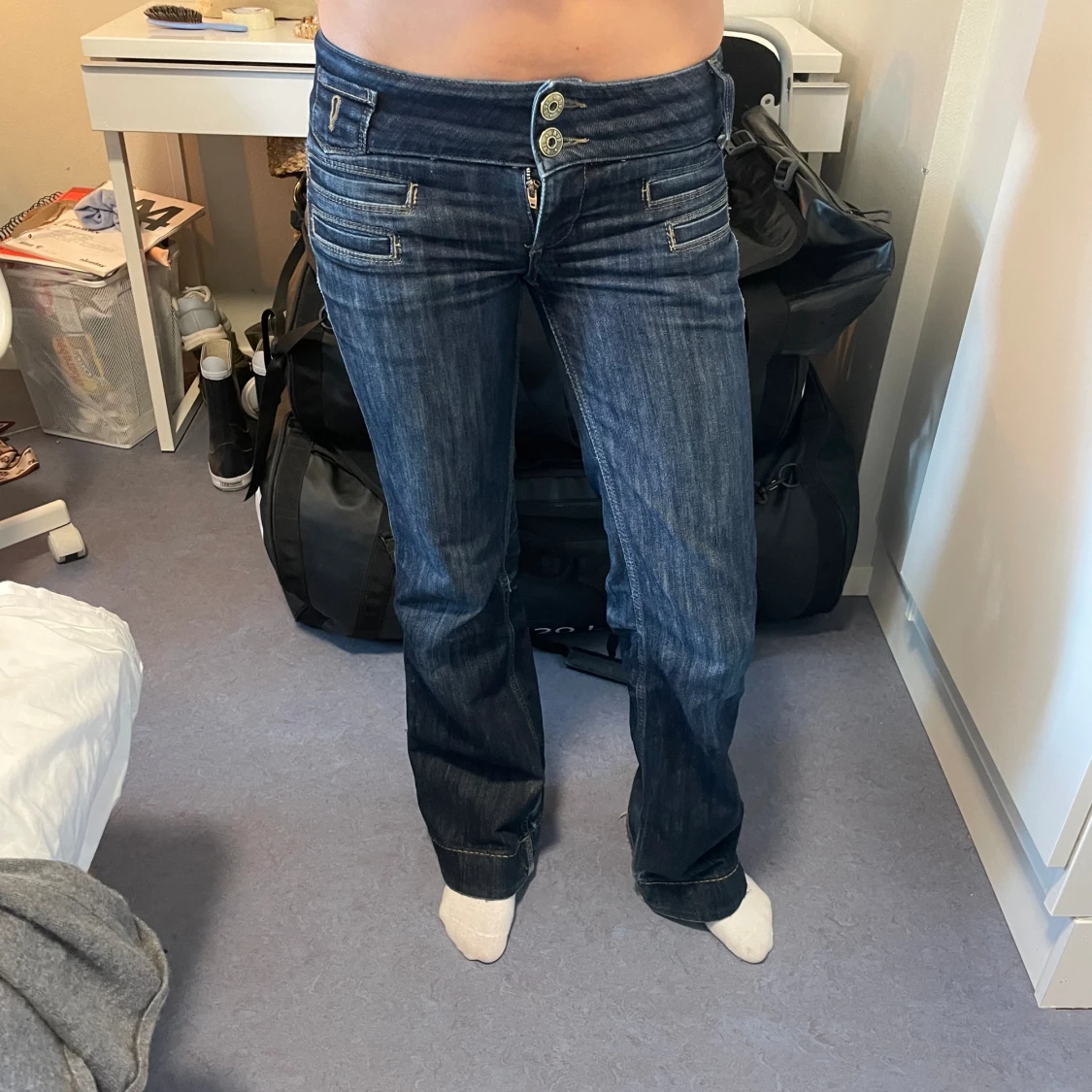 Lågmidjade jeans  - 90