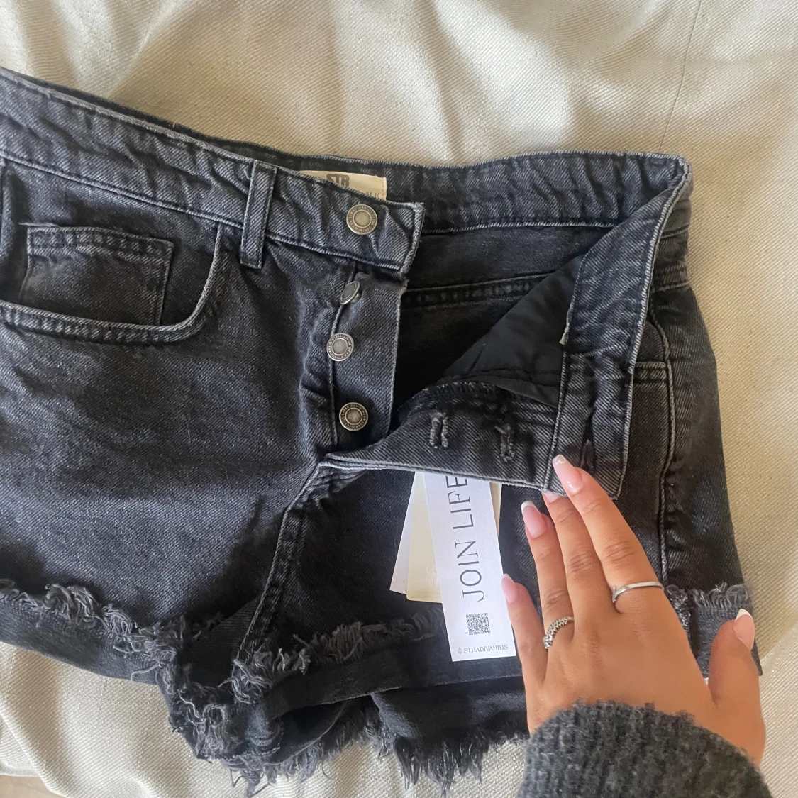 Svarta jeans shorts  - 90