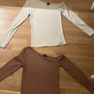 Super fina tröjor i både beige och brun färg. Kommer inte till användning längre.  Storlek m passar s perfekt också. 70 kr styck, för både så blir det 140.