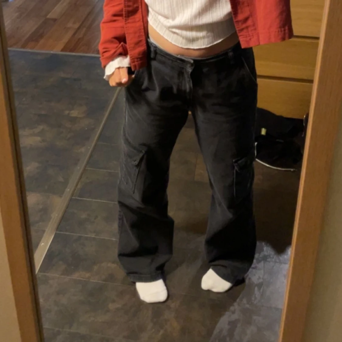 Cargo byxor från pull & bear