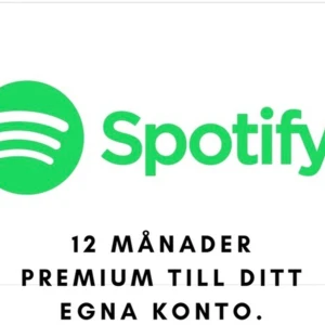 Spotify Premium 12 Månader - Erbjuder 12 månader av Spotify premium till ett enastående pris för endast 349 kr under ditt första år. Detta motsvarar en månadskostnad på endast 29 kr. Innehåll: 12 Månaders Garanti Spotify Premium Reklamfritt Podcast Lyssna offline