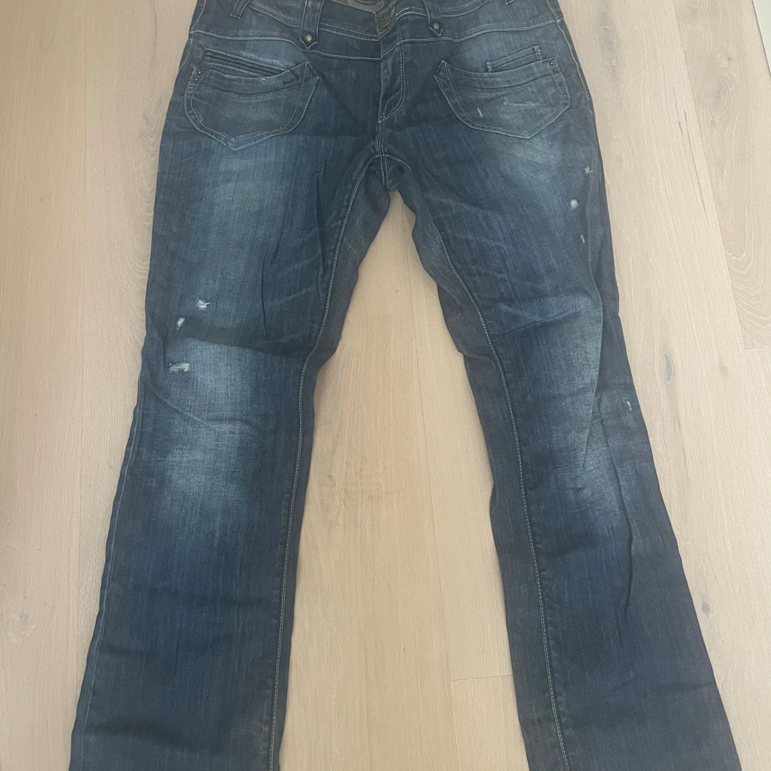 Lågmidjade bootcut jeans - 91