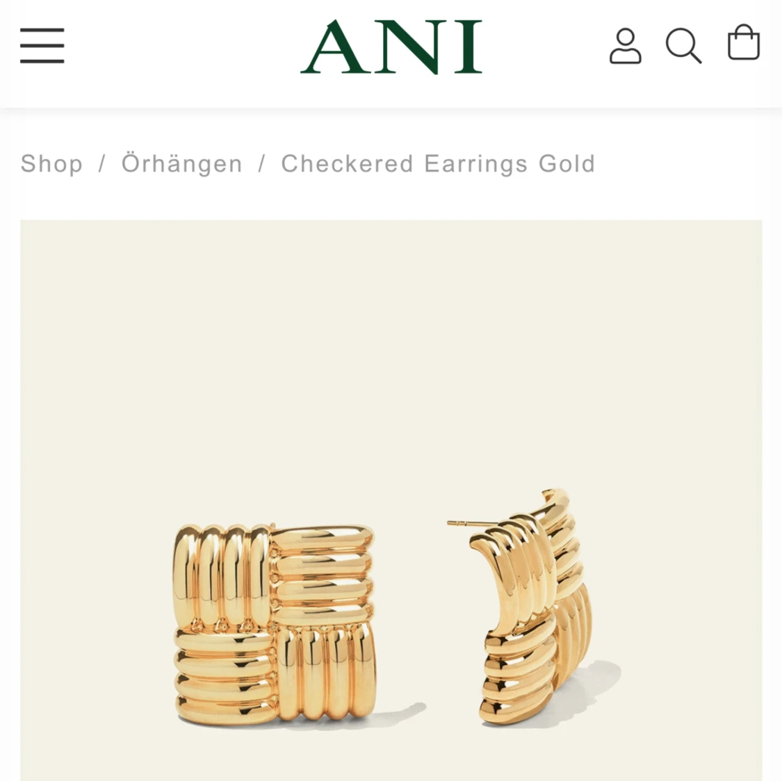 Örhängen Ani påminner om Haliy biber kollektion