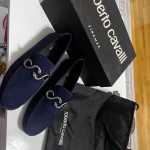 Helt nya Roberto Cavalli loafers, finns ej i marknaden längre  - Roberto Cavalli skor, extinct och tillverkas ej längre. Aldrig använda helt fint skick, perfekta för sommaren! När dom fanns i marknaden såldes de för 5000kr.