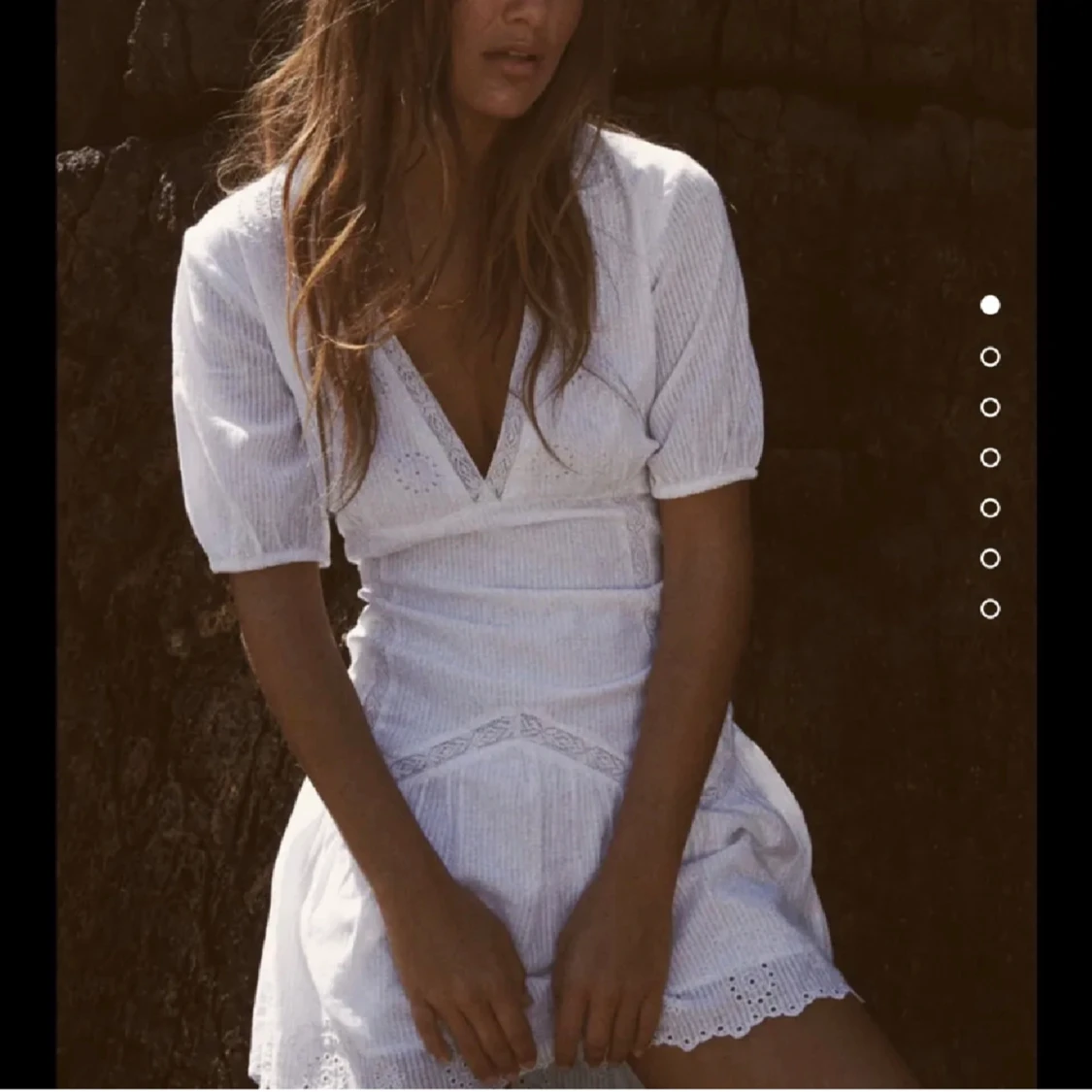 Vit zara klänning  - 90
