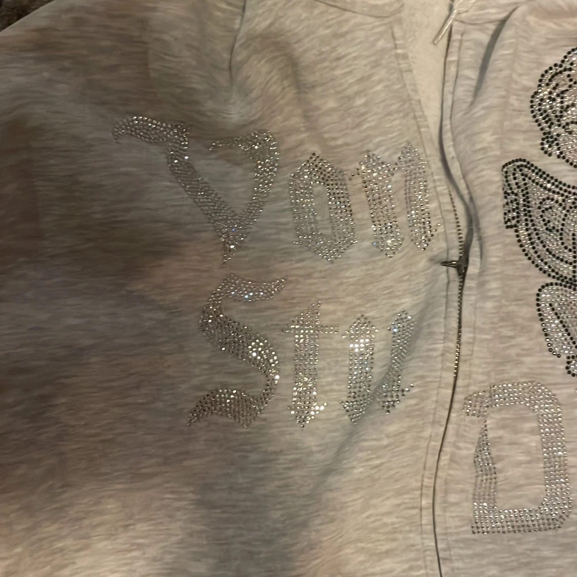 Rhinestone ziphoodie  - 93