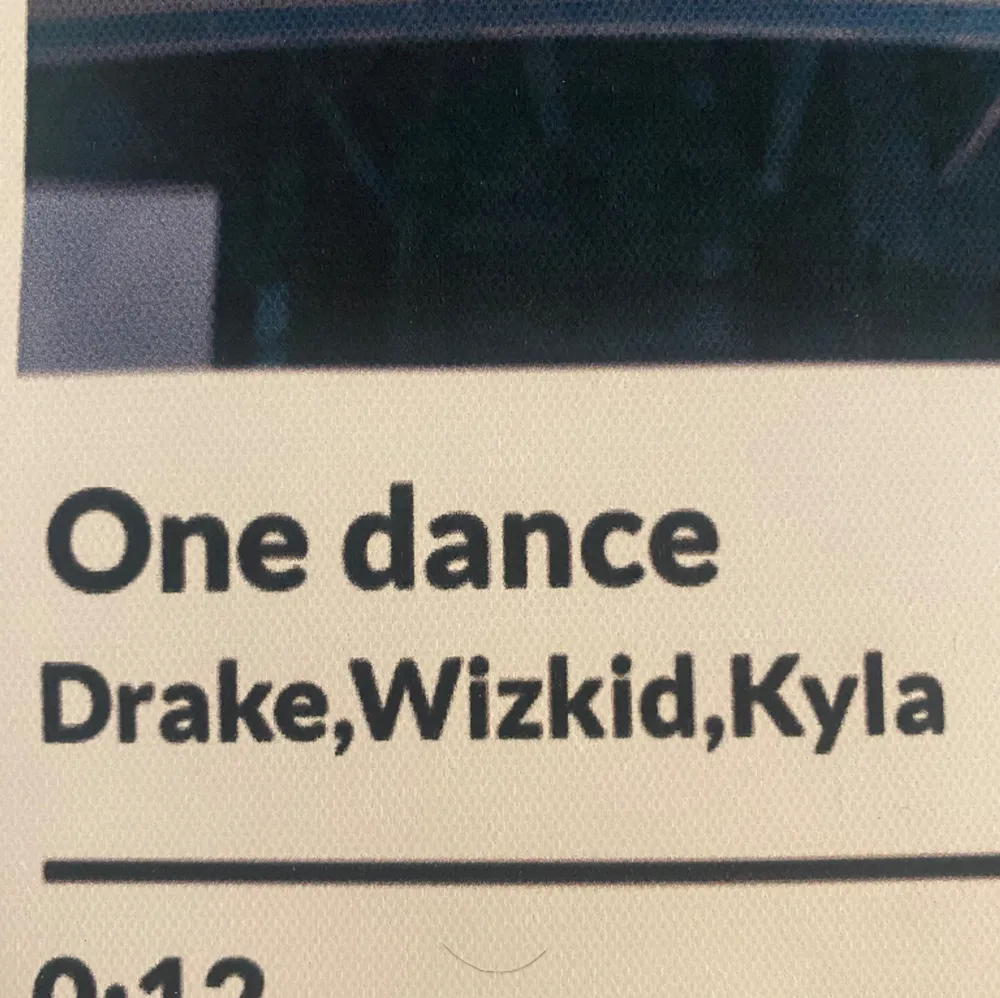  Superfin tavla på sången one dance of Drake säljer den PGA matchar inte min stil längre vid frågor kontakta Mig.💕. Övrigt.