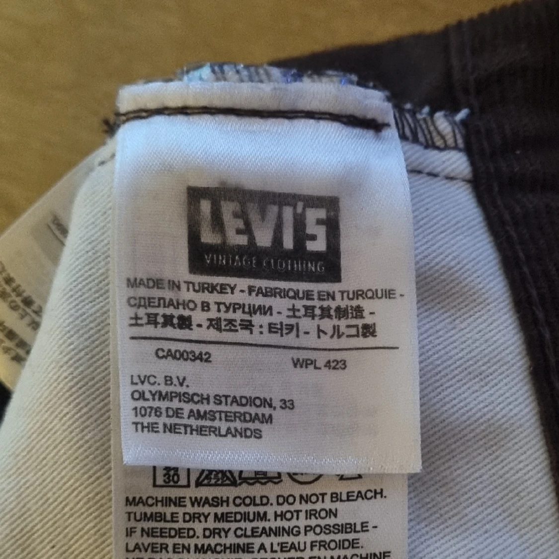 Mörkbruna Levi's manchesterbyxor - 91