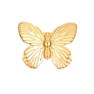 BUTTERFLY RING - Material: Stainless Steel Measurements: 13-20 mm  Introducing the Butterfly Ring – a symbol of transformation. Crafted in stainless steel with an adjustable band, this ring's vintage butterfly motif adds a touch of elegance to any ensemble. 