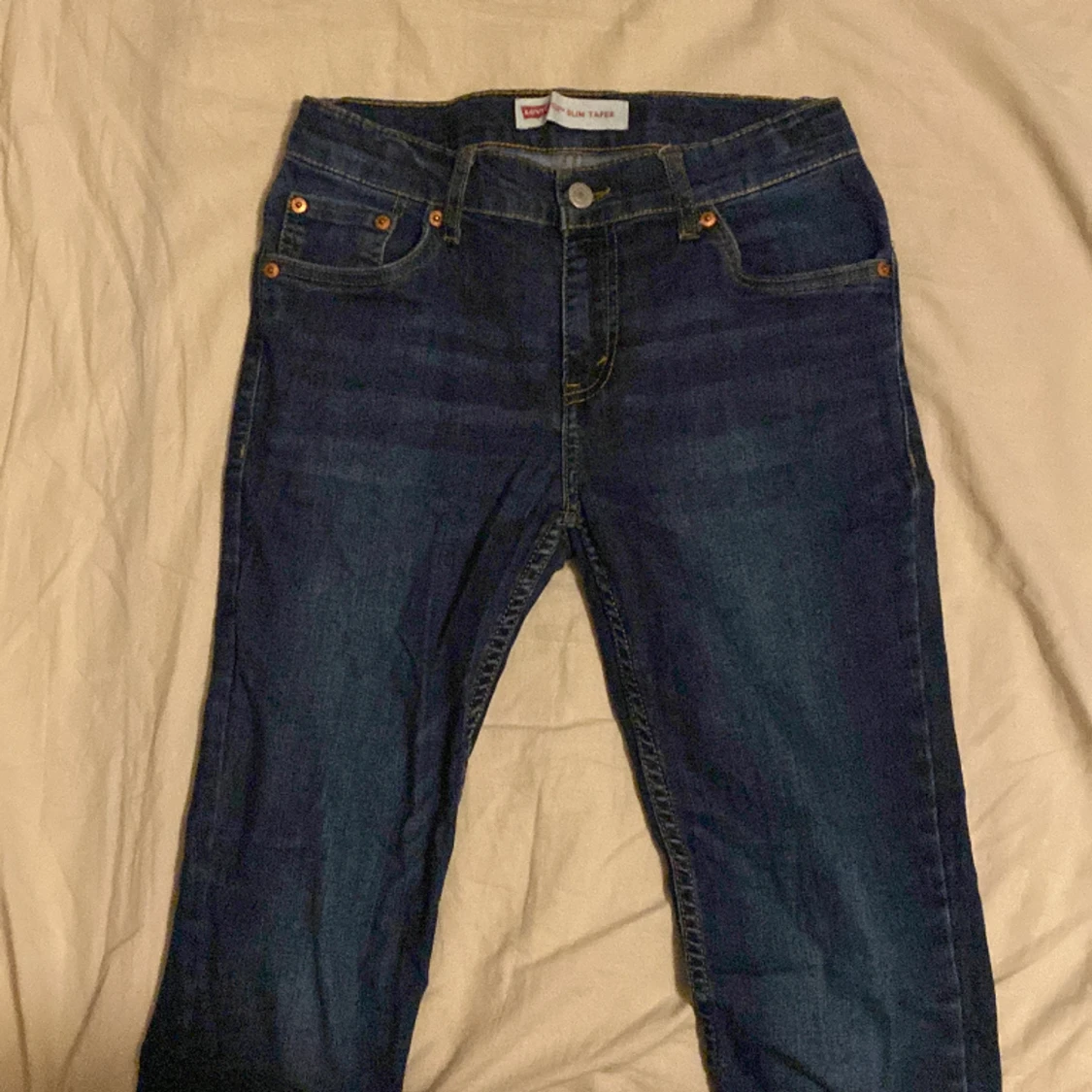 Slimfit Levi’s Jeans mörk blå för barn - 90