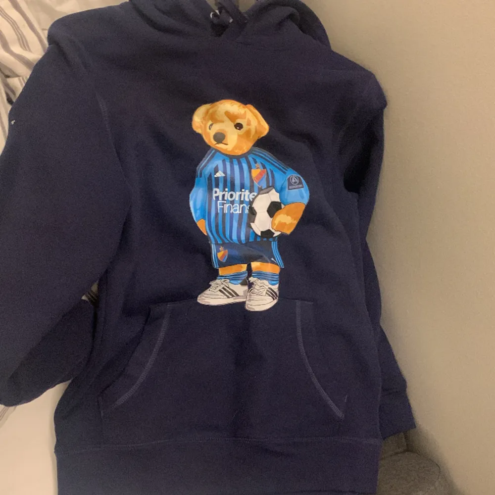 en mkt fin hoodie har aldrig använt den pga djurgården som är på kläderna på björnen. Hoodies.