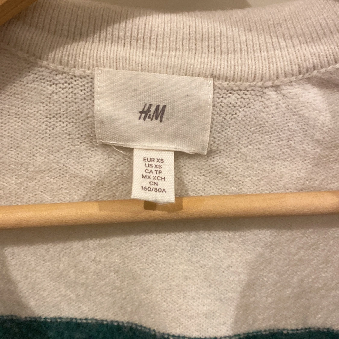 Stickad trekvartsärmad tröja - 91