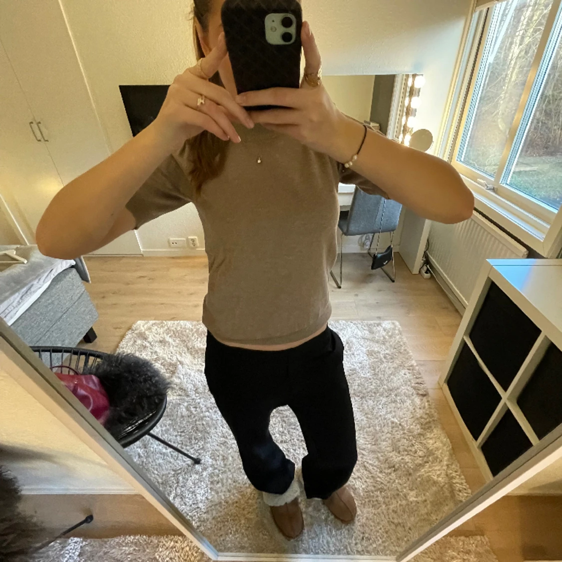 Stickad t-shirt - 90