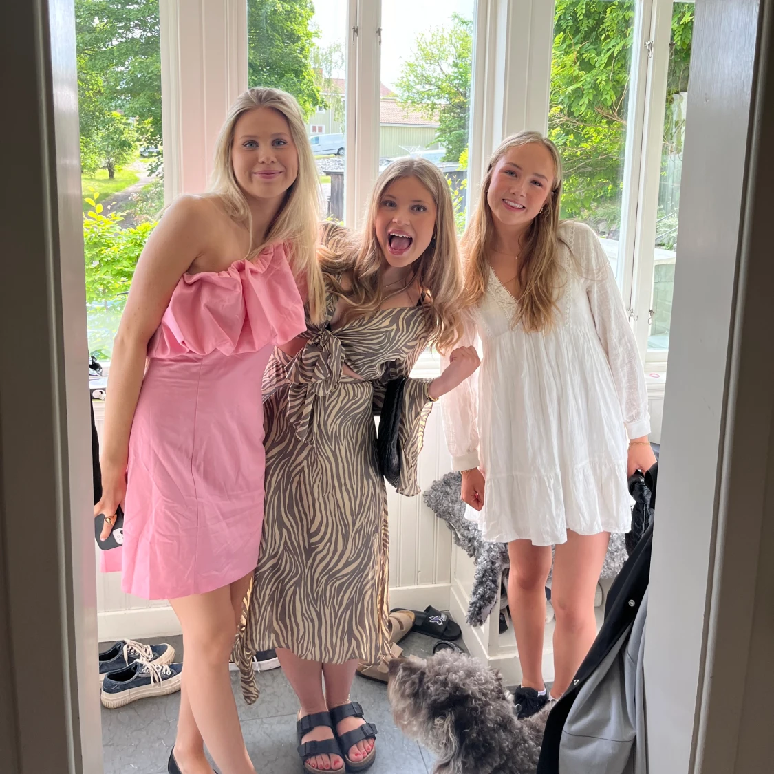 Rosa One shoulder klänning - 91