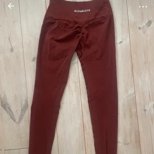 Leggings ALPHALETE - Lite slitna i sömmarna men bra omhändertagna. Färgen copper