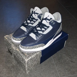 Ait Jordan 3 Retro Georgetown - Ait Jordan 3 Retro Georgetown i utmärkt skick i storlek 45