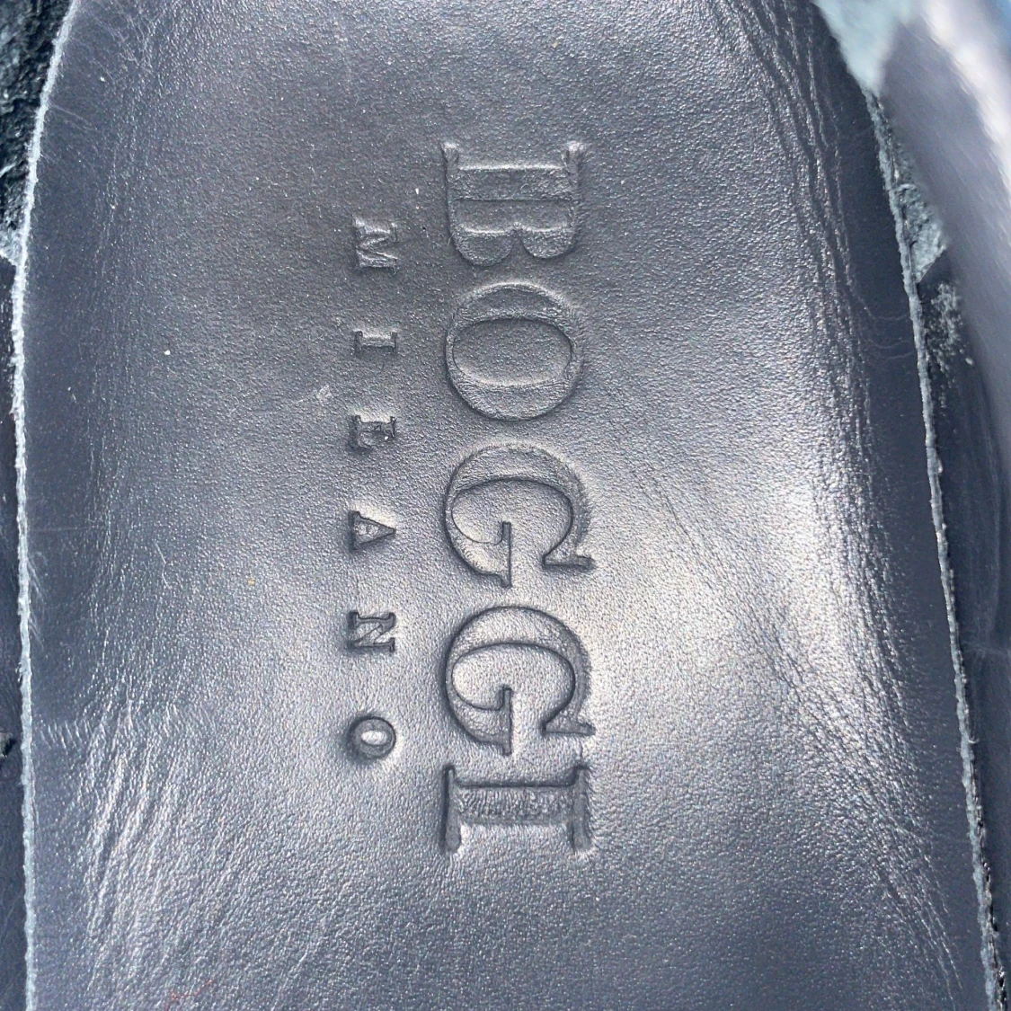 Navy lädersneakers Boggi - 93