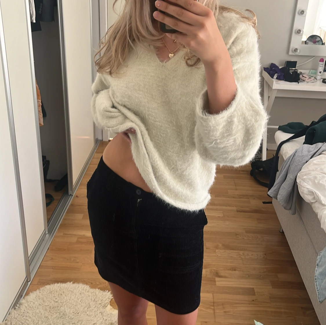 Svart Manchester kjol - 90