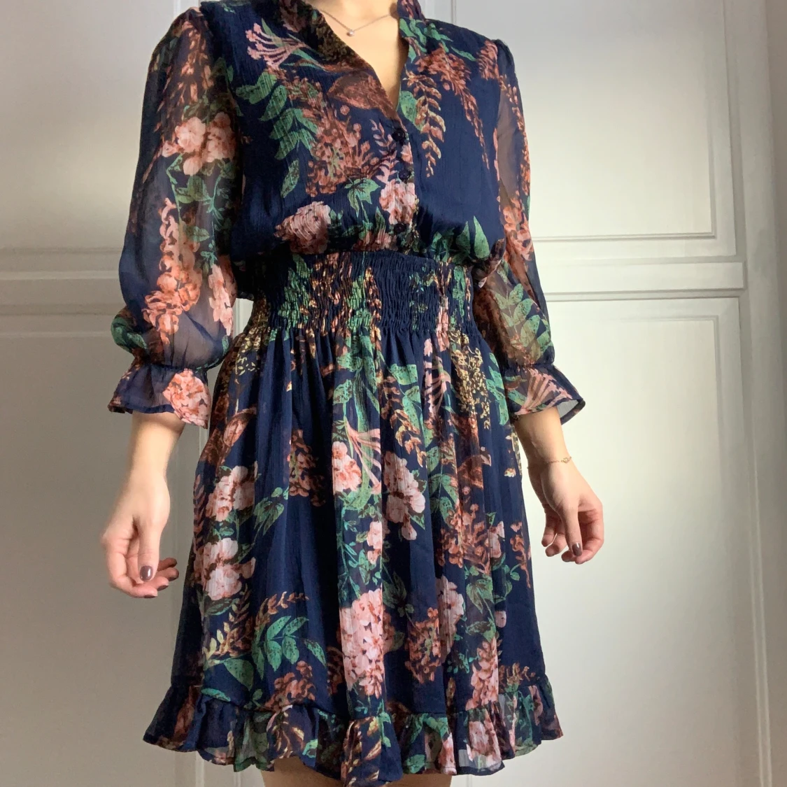 Blommig klänning - Nelly - 90