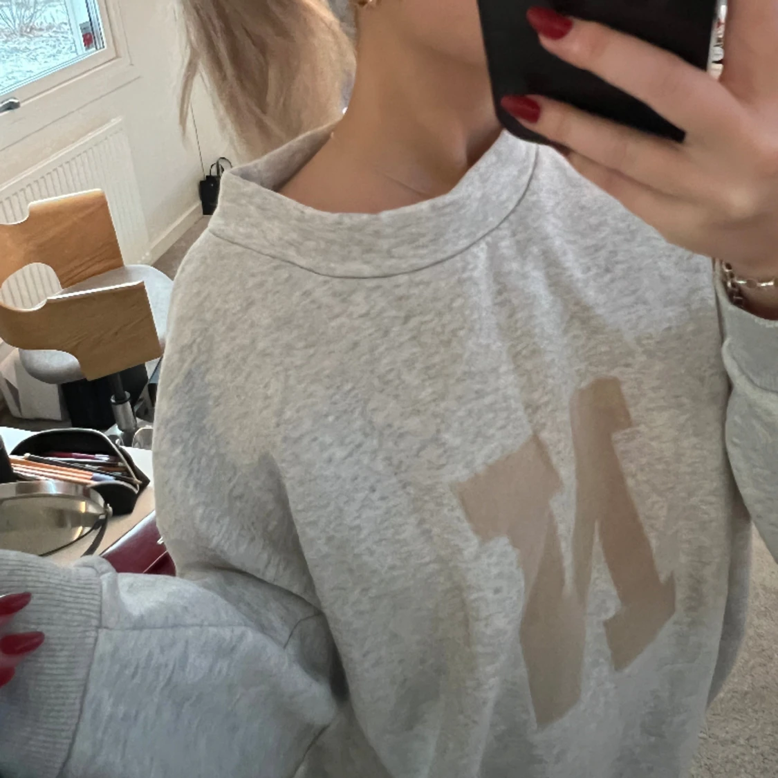 Grå sweatshirt  - 90