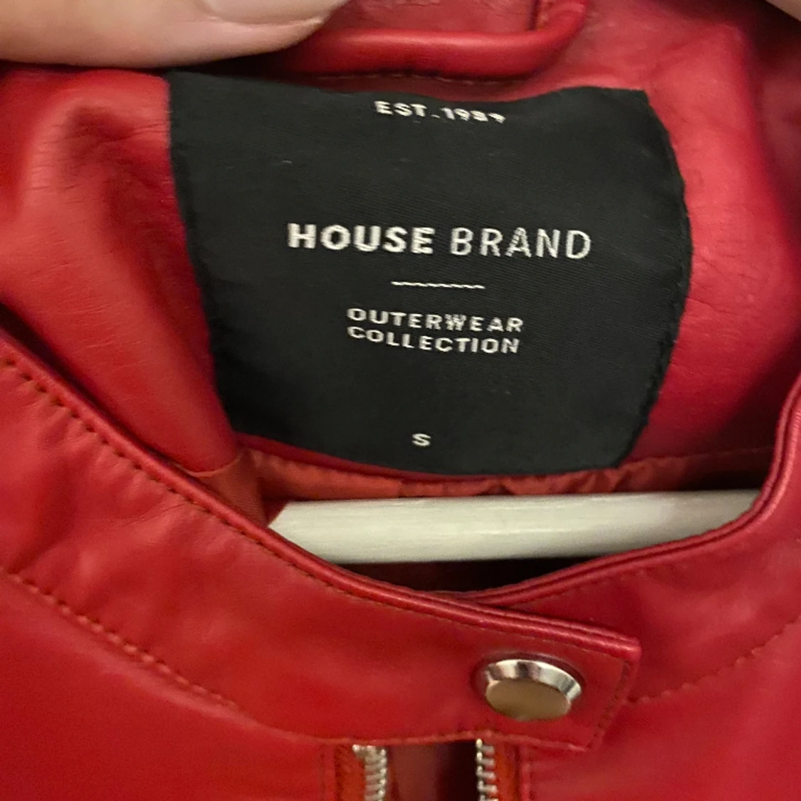 Röd skinnjacka❣️ - 90