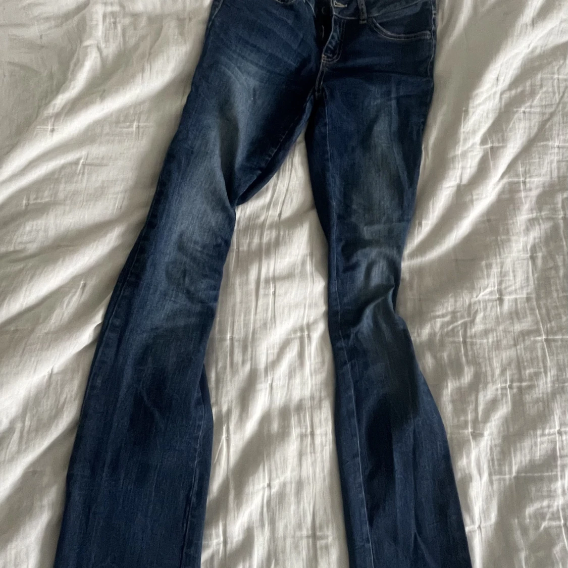 Blåa Lågmidjade jeans 