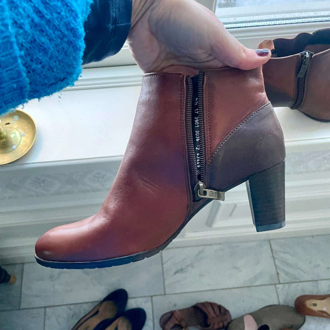 Stövletter läder  - 90