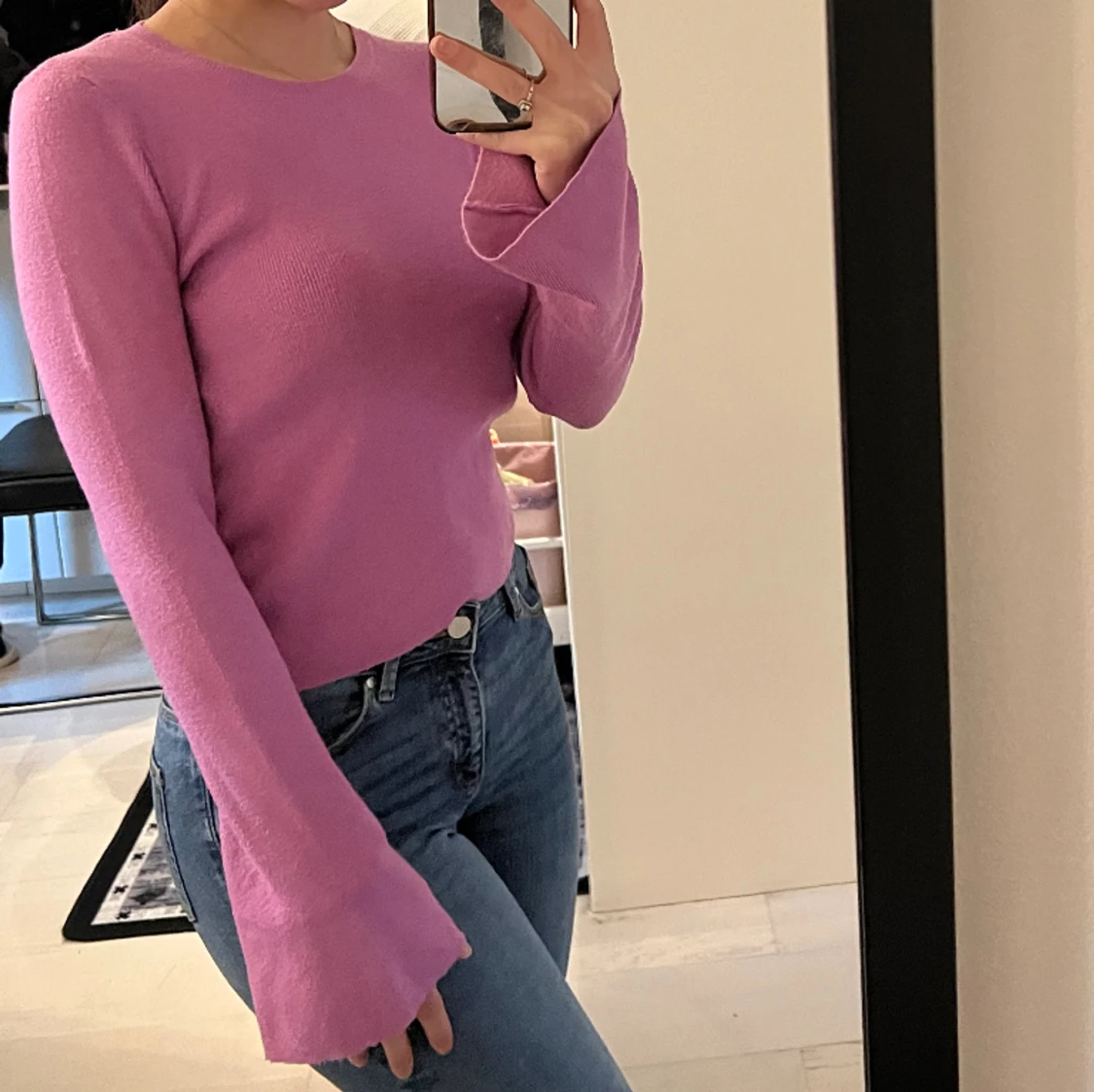 Söt rosa/lila tröja  - 91