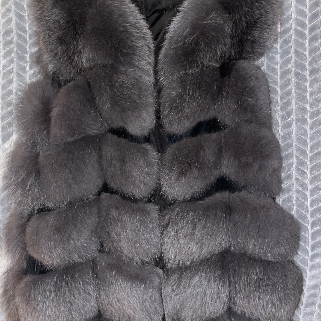 Grå kaninpäls stl 38 - 90