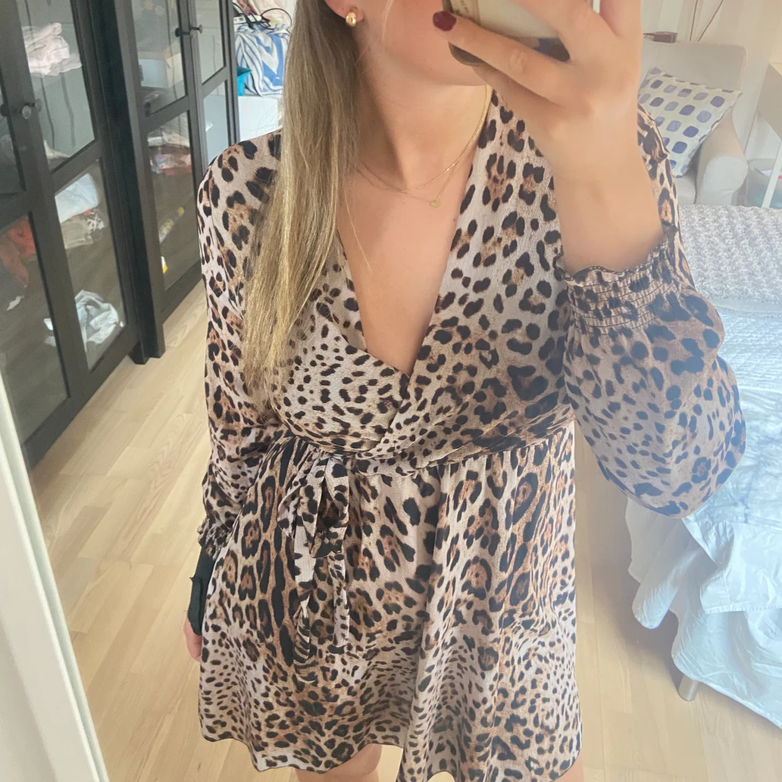 Leopard klänning - 90