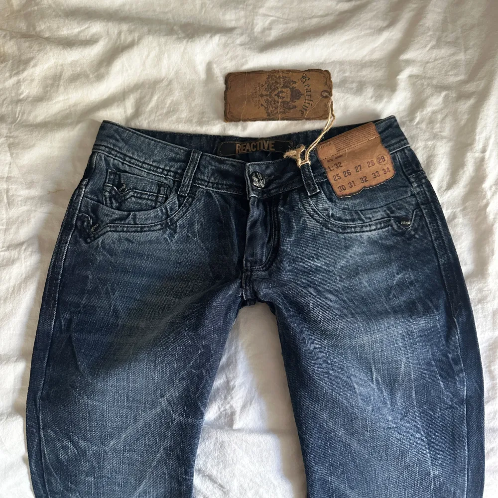 Vintage från Reactive med lapp kvar, (försmå)💓midja 36 innerben 83 jae 165. Jeans & Byxor.