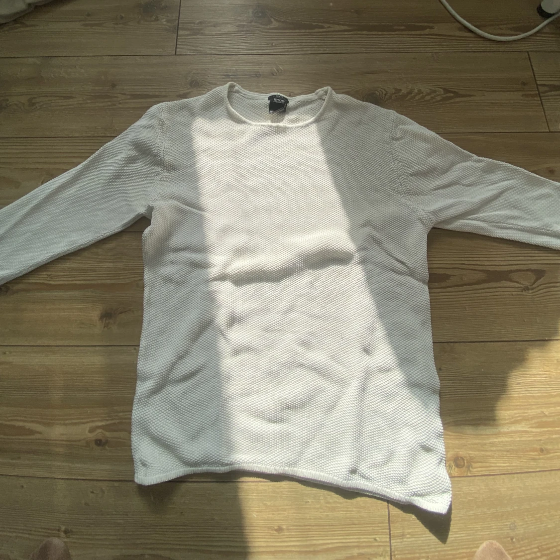 Vit stickad Tröja - 90