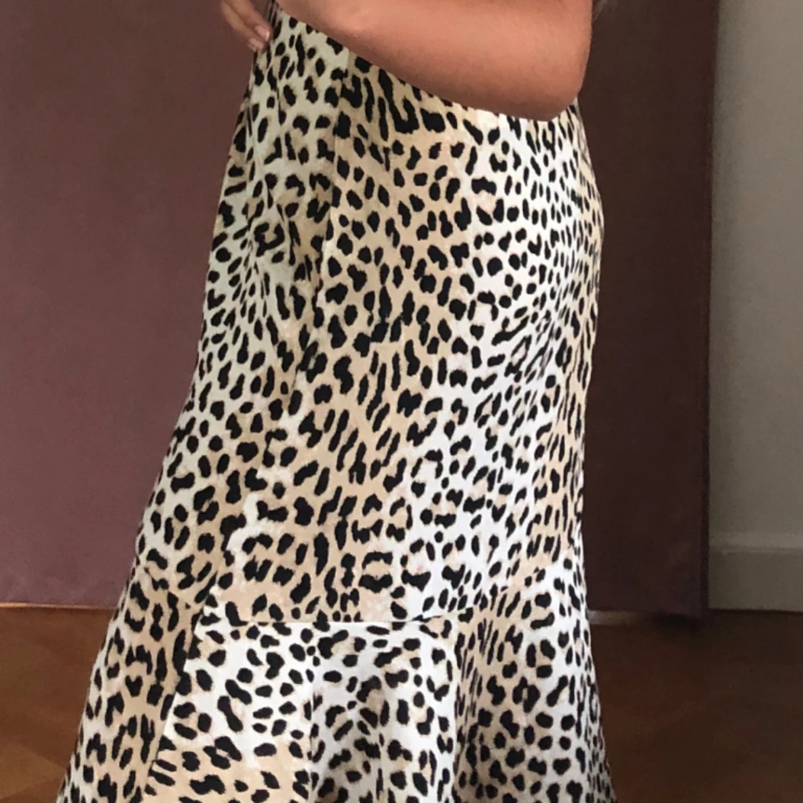 Långkjol i leopard - 91
