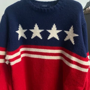 Stickad gant tröja - Fint skick, äkta 