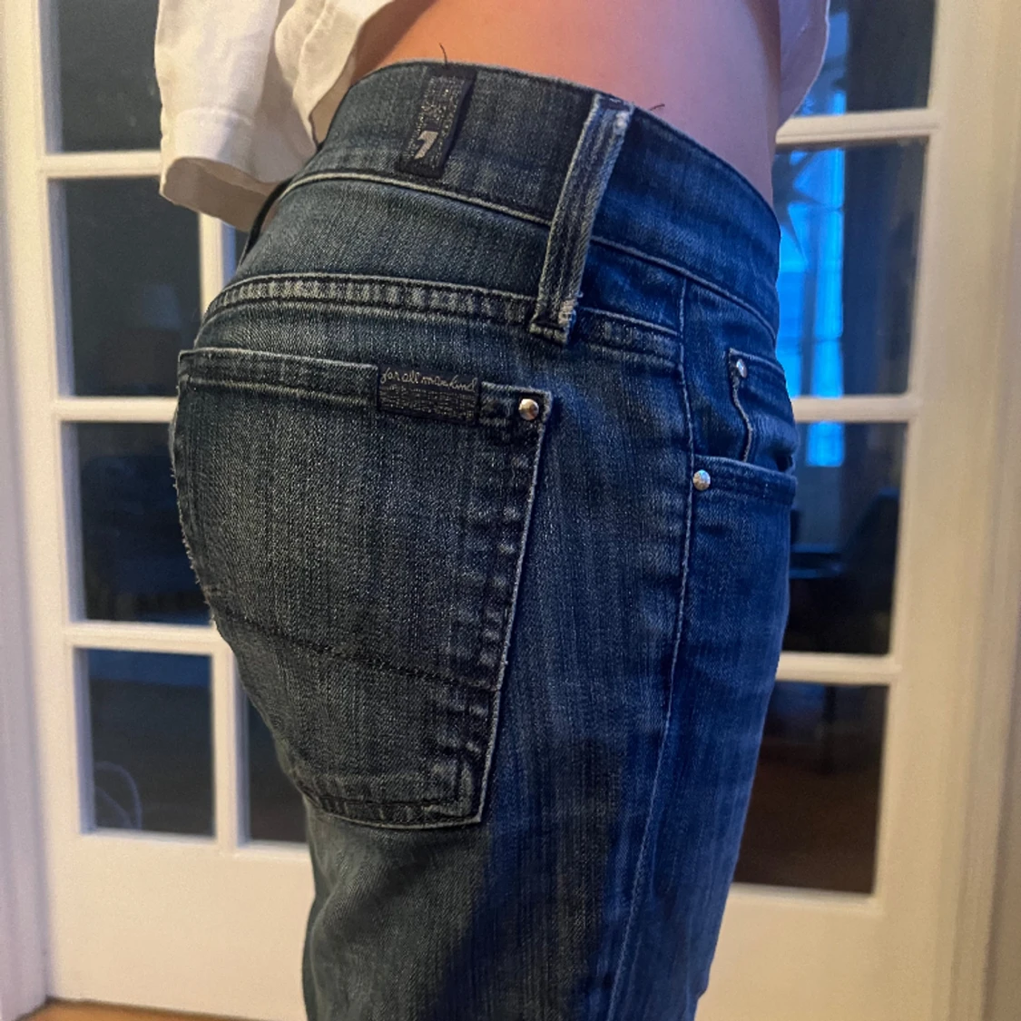 7 for all mankind lågmidjade jeans - 90